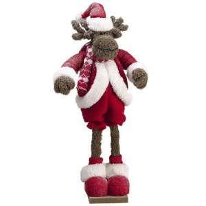  19 Standing Moose Red White (Pack of 4)