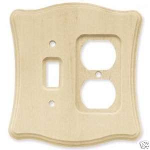 BRAINERD Wood Single Switch Duplex Outlet Cover 64643  