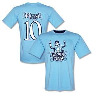  Lionel Messi No.10 Tee   Sky