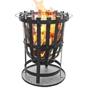 Gardeco Large Outdoor Steel Brazier Patio Garden Fire Basket BBQ Grill 