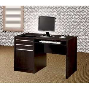  Modern Office Desk With Drawers And Built In Power Strip 