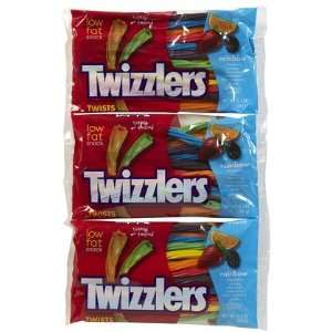  Twizzlers Rainbow Twists Bag, 12.4 oz, 3 ct (Quantity of 4 