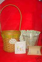 Longaberger May Series Daffodil Basket Combo + Tie ON  