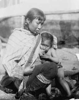 1908 Inuit Eskimo woman breastfeeding baby Photo  