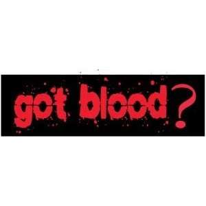   BLOOD? VAMPIRE Funny Gothic NEW Fun BUMPER STICKER 