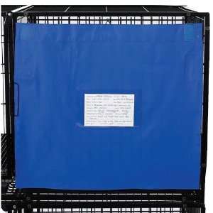   Polyester Pet Cage Door Cover Set, Large, 2 Pack, Blue