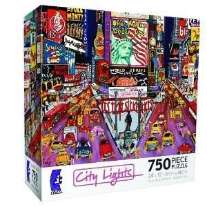   Lights   New York City Red White & Blue   750 Pieces Toys & Games