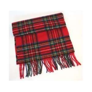   Lambswool Scarf   11x59 Inches   Royal Stewart Plaid   Made in Ireland