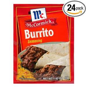 McCormick Burrito Seasoning, 1.62 Ounce Units (Pack of 24)  