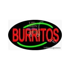  Burritos Neon Sign 17 Tall x 30 Wide x 3 Deep 