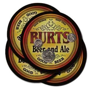  BURTS Family Name Beer & Ale Coasters 