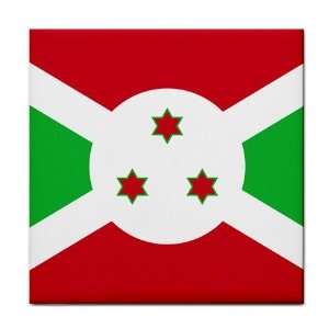  Burundi Flag Tile Trivet 
