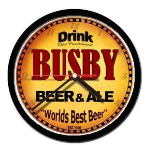  BUSBY beer and ale cerveza wall clock 