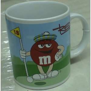  M&ms Red M&m Golfing Coffee Cup 