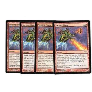  Magic the Gathering Foil DCI SURGING FLAME Playset of 4 
