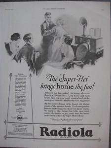 1925 RCA Radiola Super Heterodyne Radio Ad  