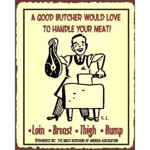  Butcher Shop Vintage Metal Art Meat Deli Retro Tin Sign 
