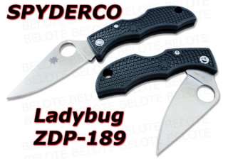 Spyderco LadyBug 3 Green FRN ZDP 189 Steel NMBRD LGREP3  