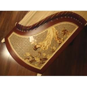   Concert Rosewood Quartersawn Guzheng with Carving Musical Instruments