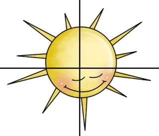 SUN MURAL FOR BARNYARD FARM NATURE SKY SCENE NURSERY BABY WALL 