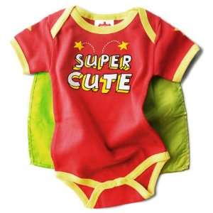  Super Cute bodysuit with Cape (6 12 months) in Red Baby