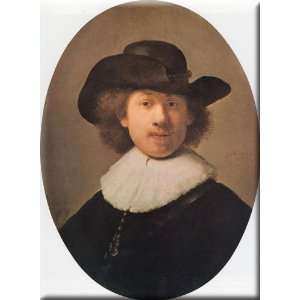  Self portrait 12x16 Streched Canvas Art by Rembrandt