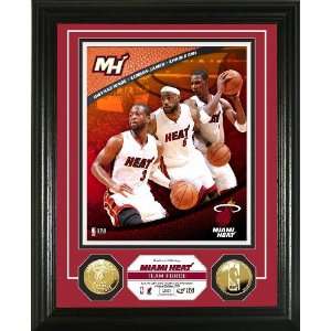   Miami Heat Team Force 24KT Gold Coin Photo Mint Sports Collectibles