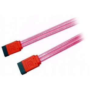  New Translucent red SATA II 3Gbps Cable With Straight 