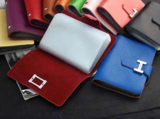 Hot Fashion PU leather Business ID Name Credit Card Purse Wallet Bag 