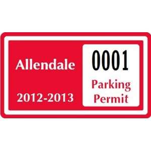  Parking Labels   Design CD9 Heavy Duty Aluminum Permit, 3 