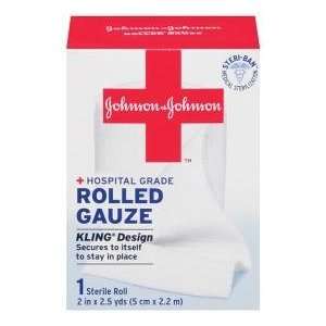  Johnson & Johnson Hospital Grade Kling Design Rolled Gauze 