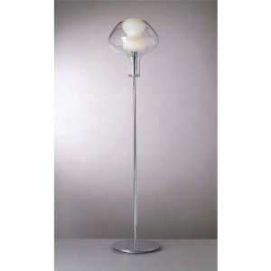 Karim Rashid Soft Clear and Frosted Glass Floor Lamp