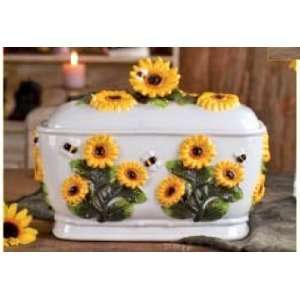  Sunflower 3D bread box, Toast jar