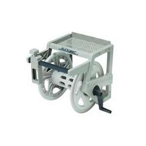  Hose Reel and Holder   Wall Mounted (Putty) (19.5h x 17 