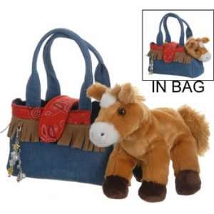   FILLY HORSE Fancy Pals Pet Carrier   Purse w/ 8 Plush Toys & Games