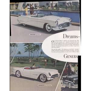 General Motors Dreams On Wheels Pontiac Chevrolet Cadillac 2 Page 1953 
