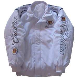  Cadillac Racing Jacket White