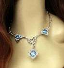 BEAUTIFUL CLEAR BUBBLY TOPAZ SILVER NECKLACE 18  