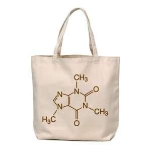 Caffeine Molecule Canvas Tote Bag