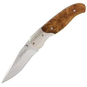  Kershaw Knives Nakamura Folder, Quince Wood Handle, Plain 