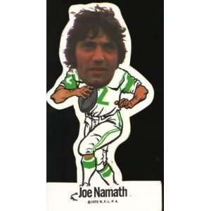  Joe Namath 1972 Nflpa Vinyl Sticker