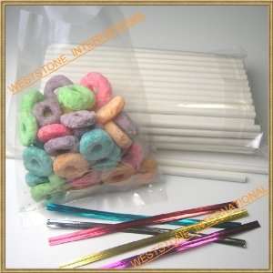   Sticks + 3 X 4 Bags + Twist Ties) for Cake Pops
