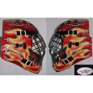  2010 Calgary Flames Team Signed Goalie Mask Iginla Jsa 