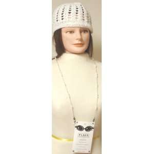  Hand Crocheted White Cotton Skull Cap Offered in 