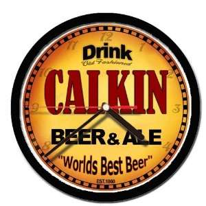  CALKIN beer and ale cerveza wall clock 