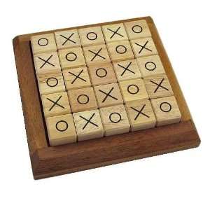  Mosaic Tic Tac Toe Wooden Strategy Game Toys & Games