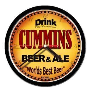  CUMMINS beer and ale cerveza wall clock 