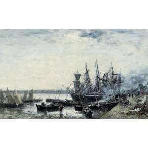   painting name Camaret the Port 1, By Boudin Eugène 