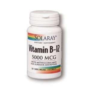  Vitamin B 12 Sublingual Lozenge 5000 mcg 30 Tablets 