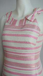   298 Lilly Pulitzer Pink Elias Stripe Bow Dress 0/2/4/6 4sizes  